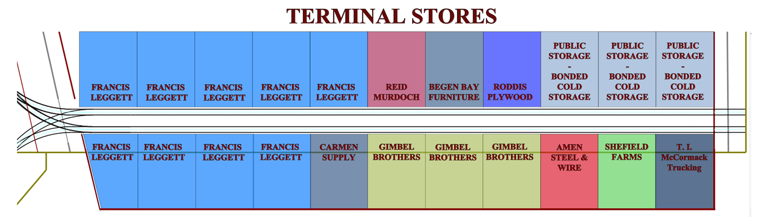 Terminal Stores Map